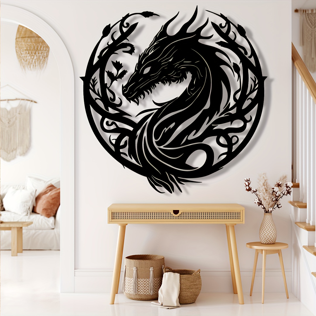Outdoor Power Garage - Ancient Zodiac Dragon Wall Art Decoration,