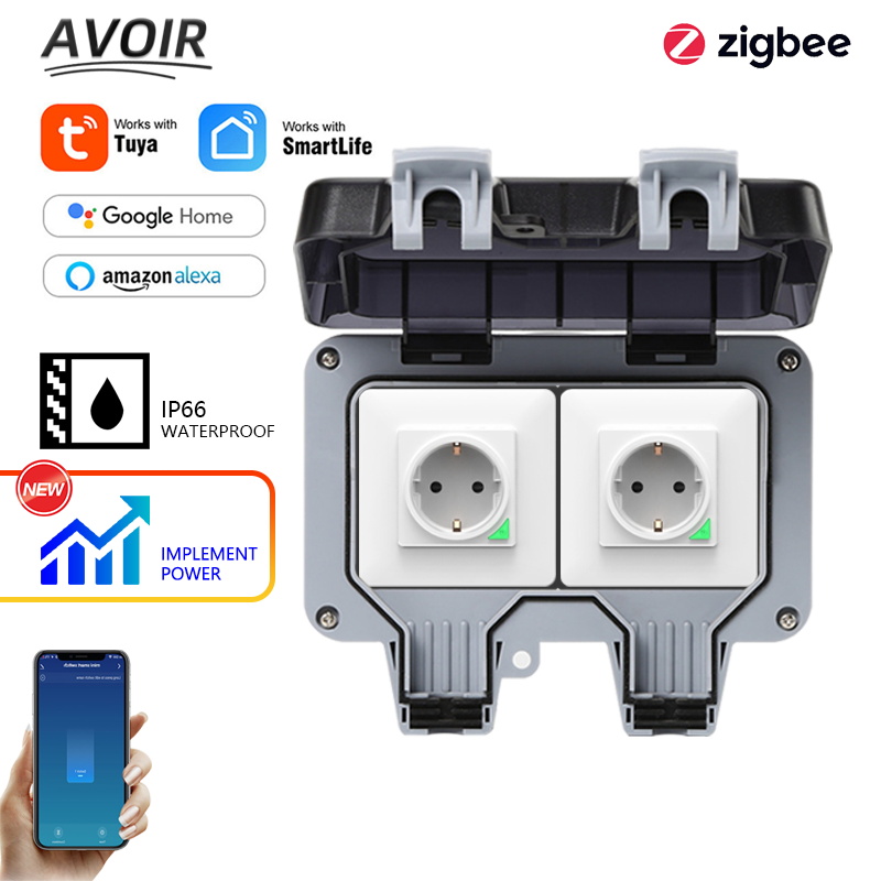 Outdoor Power Rack - Avoir Tuya Zigbee Điện Ổ Cắm