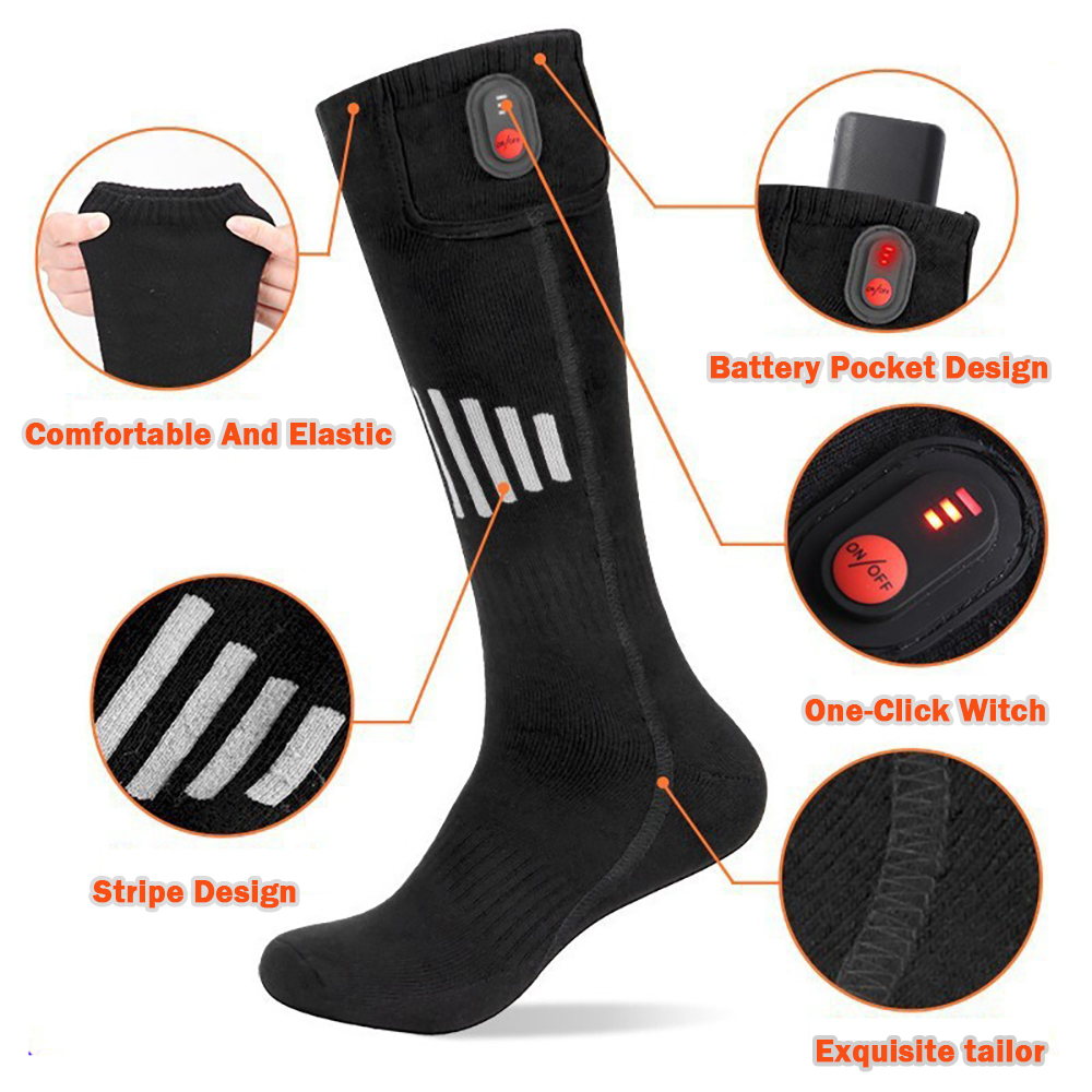 Winter Heated Socks With Batte - đánh giá và giá Outdoor Power Box