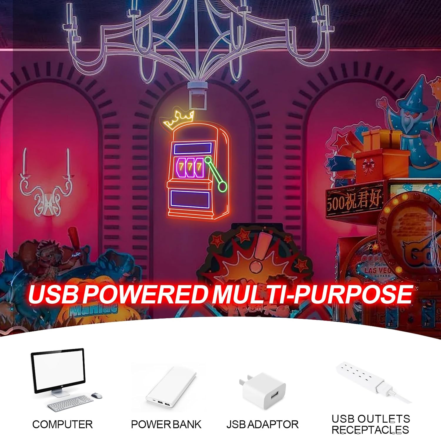 Slot Machine Neon Sign Game Ic - đánh giá và giá Outdoor Power Garage