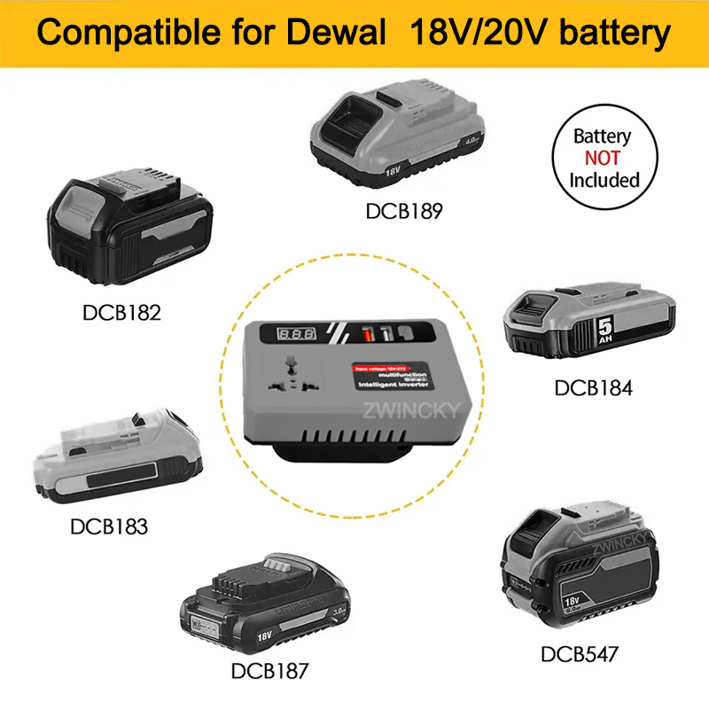 Power Inverter DC 18V To 220V  - đánh giá và giá Outdoor Power Inverter