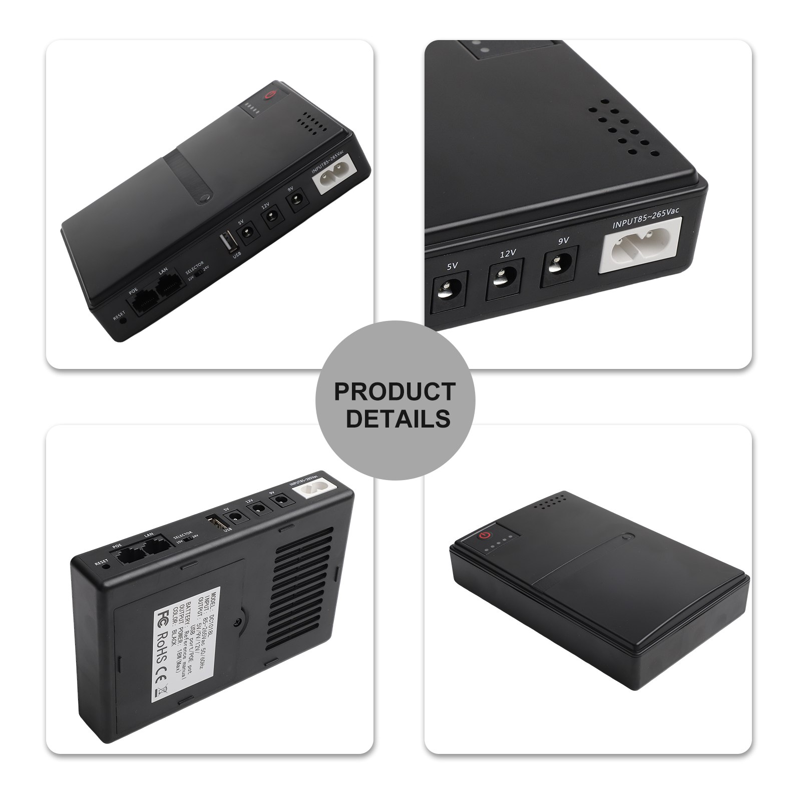 1018L 5V 9V 12V Backup DC UPS  - đánh giá và giá Outdoor Uninterruptible Power Supply