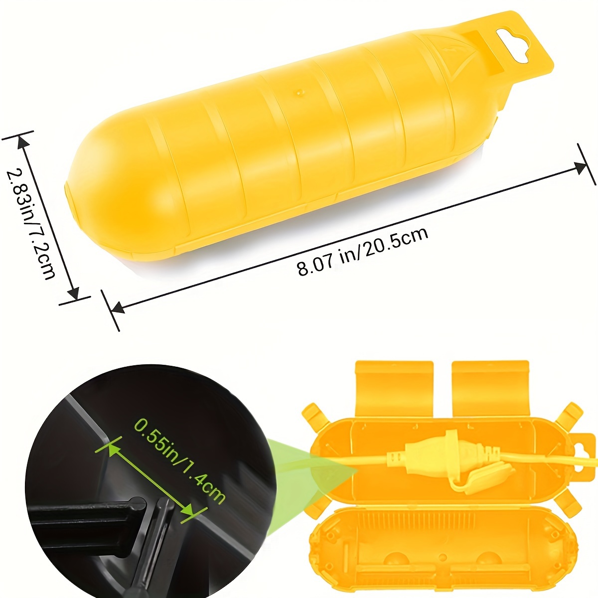 Extension Yellow Cord Safety C - đánh giá và giá Outdoor Power Outlet Box