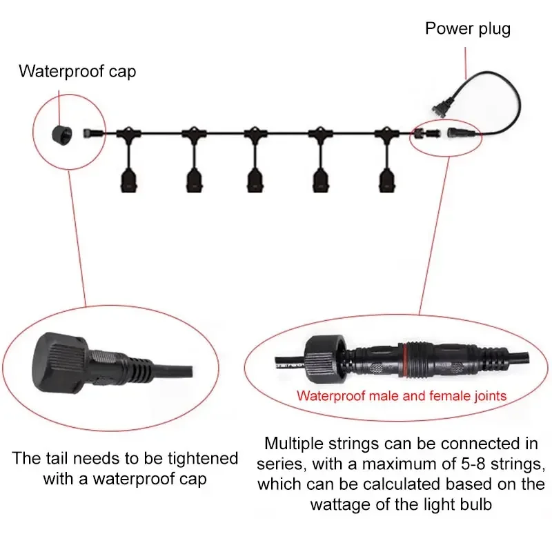 Outdoor E27 Threaded Head Lamp - đánh giá và giá Outdoor Power Strip Weatherproof