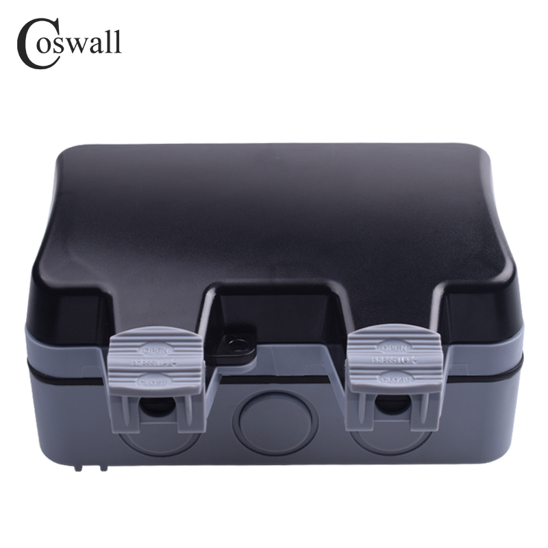 Coswall IP66 Chống Chịu Thời T - đánh giá và giá Outdoor Power Outlet Weatherproof