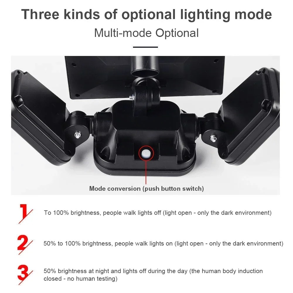3 Mode LED Solar Light PIR Mot - đánh giá và giá Outdoor Power Garage