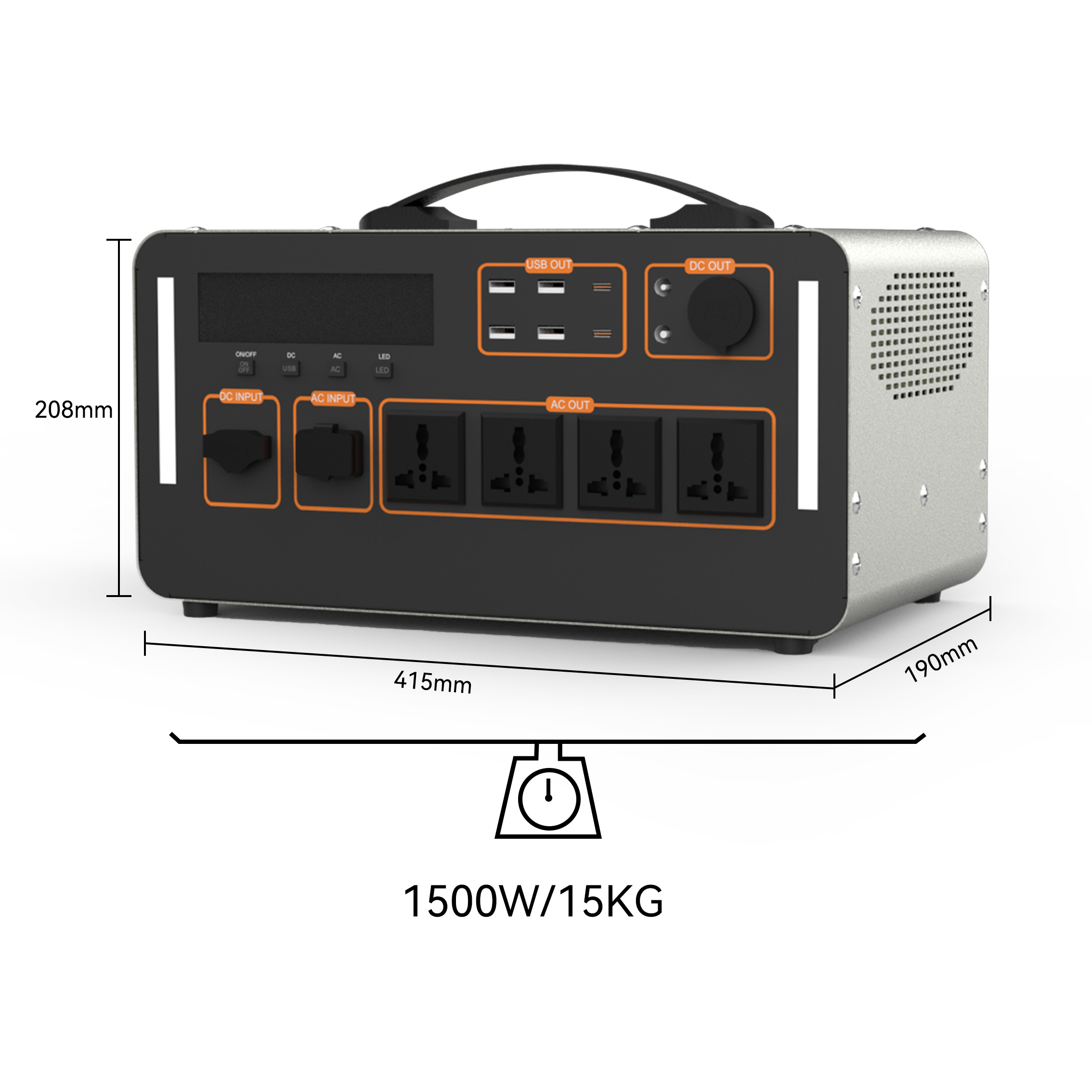 1500W Solar Portable Power Sta - đánh giá và giá Outdoor Uninterruptible Power Supply