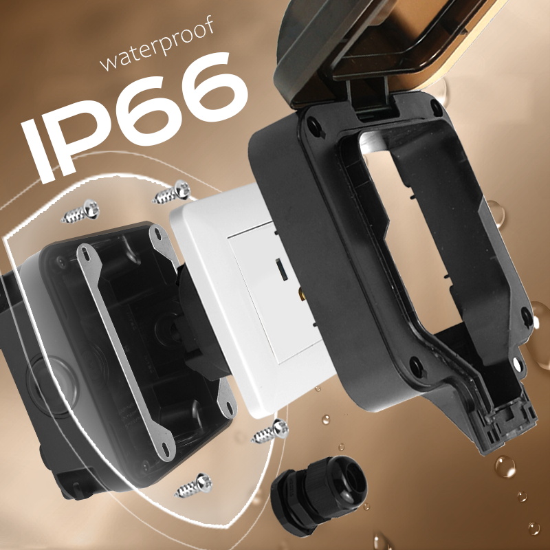 Avoir IP66 Wall Waterproof Soc - đánh giá và giá Outdoor Power Rack