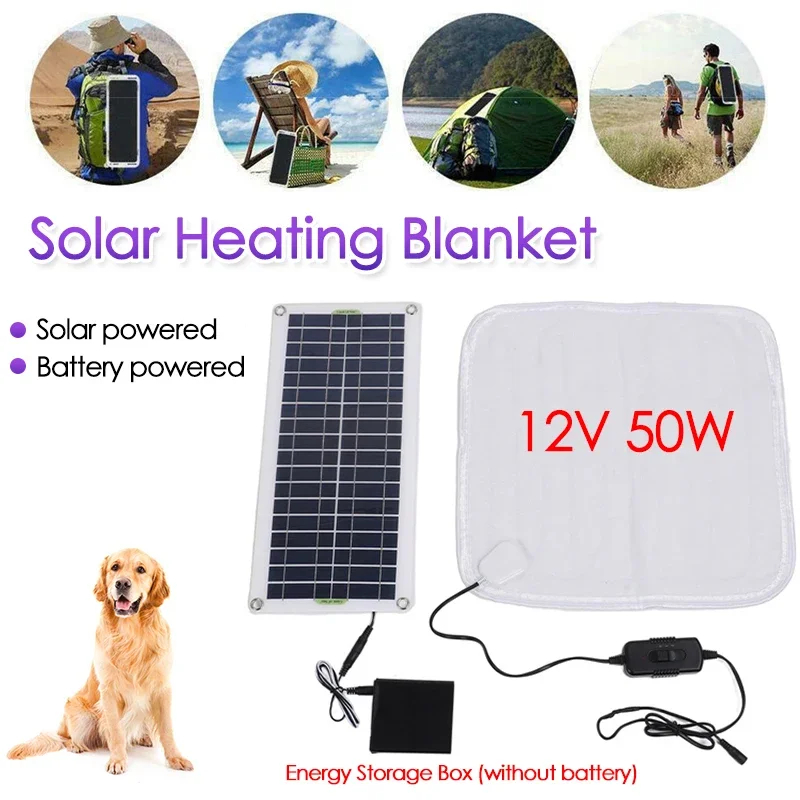 12V 50W Solar Panel Powered El - đánh giá và giá Outdoor Power Heater