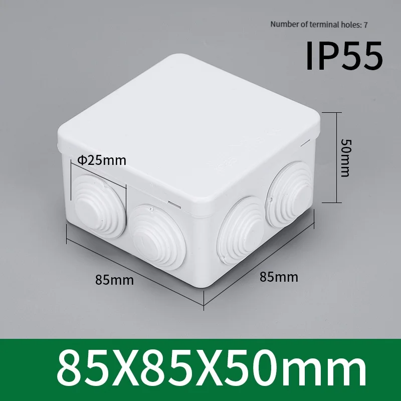 85 * 85 * 50 Outdoor Ip55 Plas - đánh giá và giá Outdoor Power Outlet Box