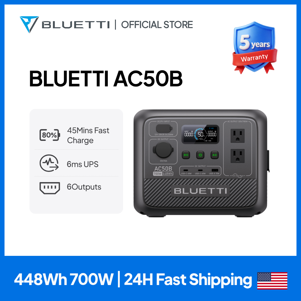 BLUETTI AC50B Portable Power S - đánh giá và giá Outdoor Power Wash