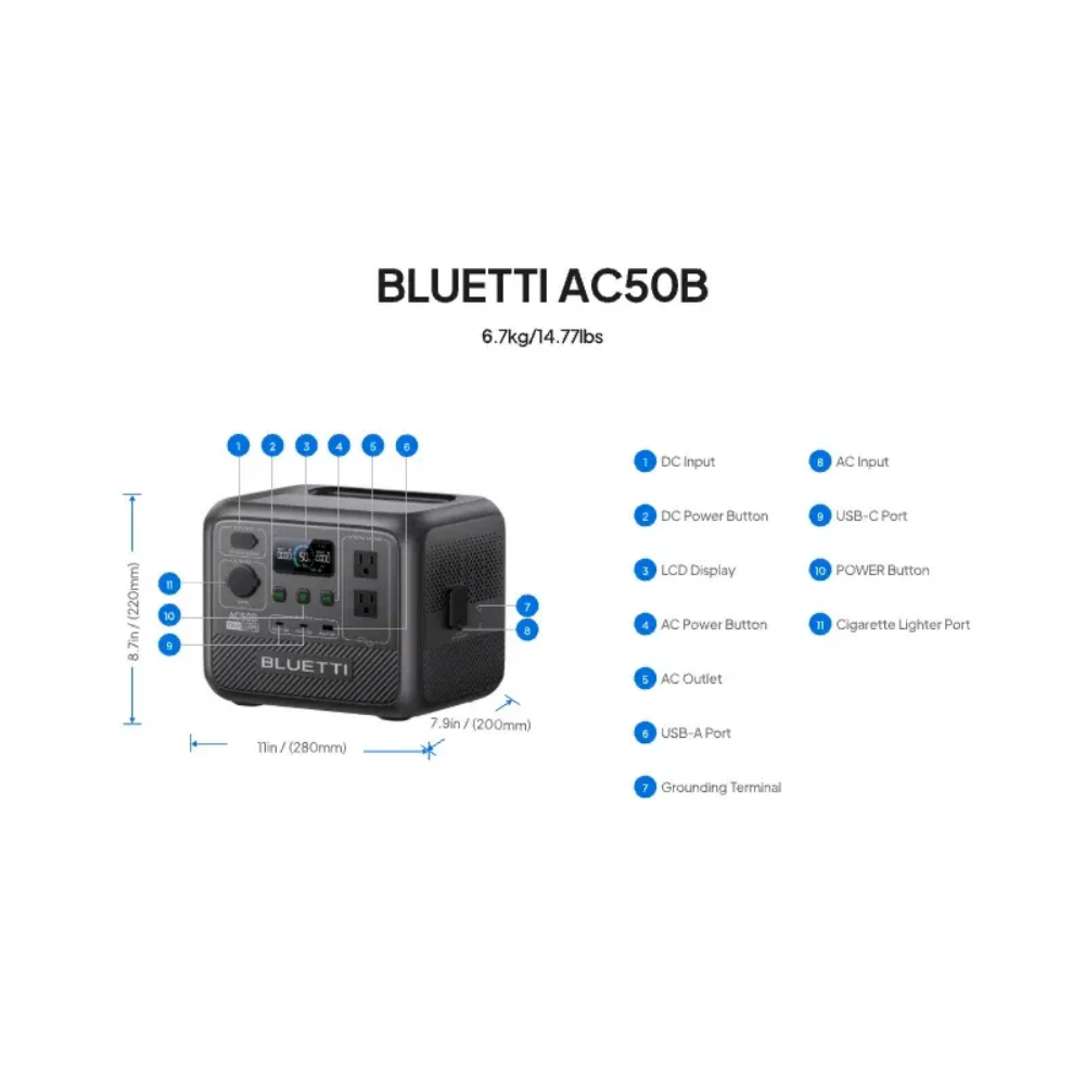 BLUETTI AC50B Portable Power S - đánh giá và giá Outdoor Power Wash