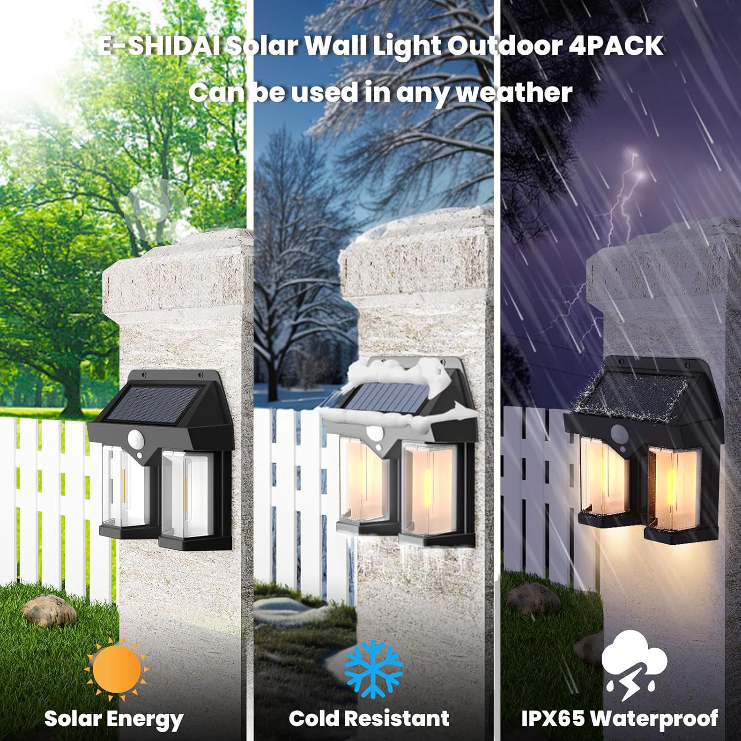 Solar Powered Wall Light Vinta - đánh giá và giá Outdoor Power Outlet Weatherproof
