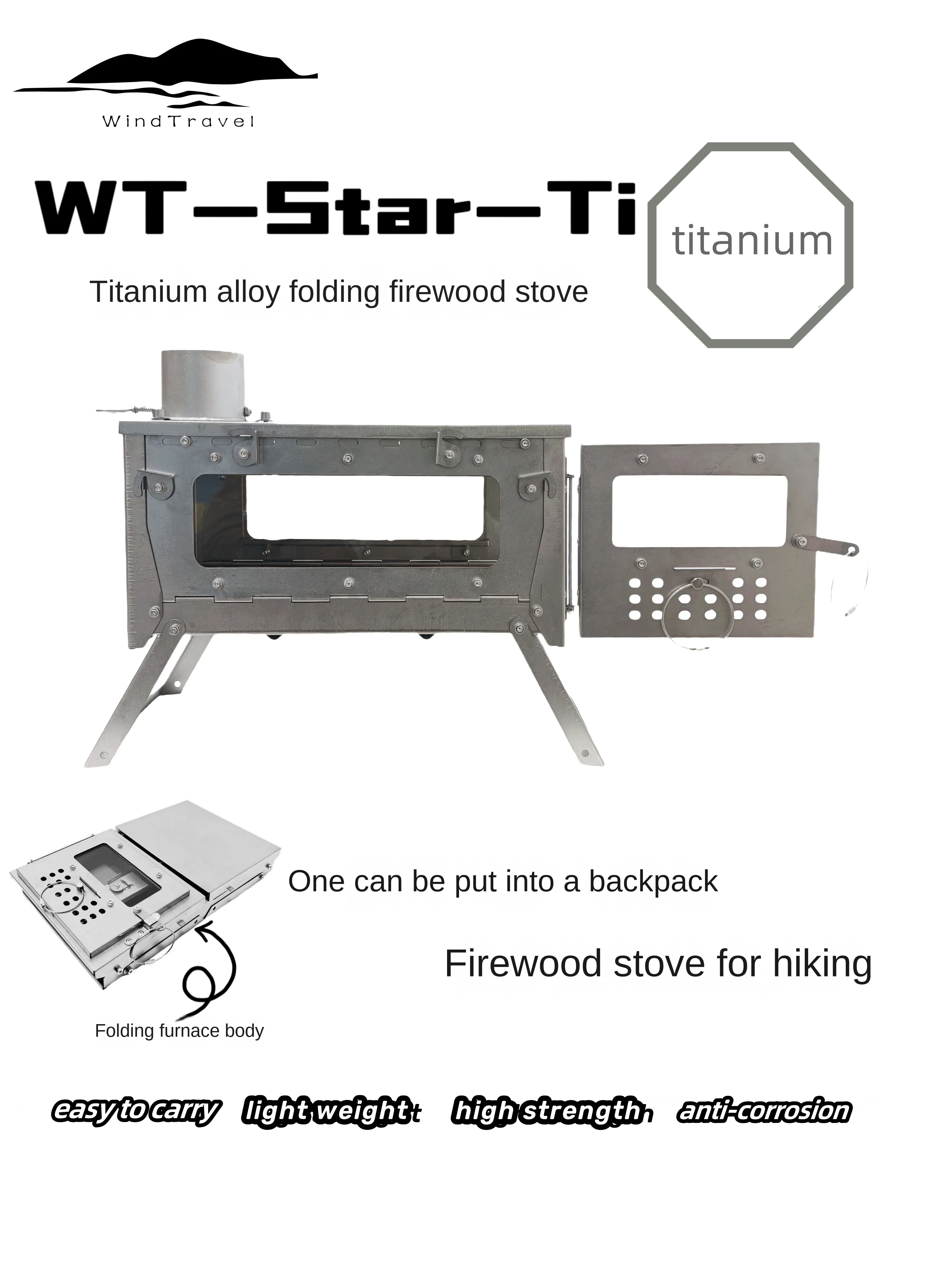 WT Star Ti Titanium Alloy Fold - đánh giá và giá Outdoor Power Heater