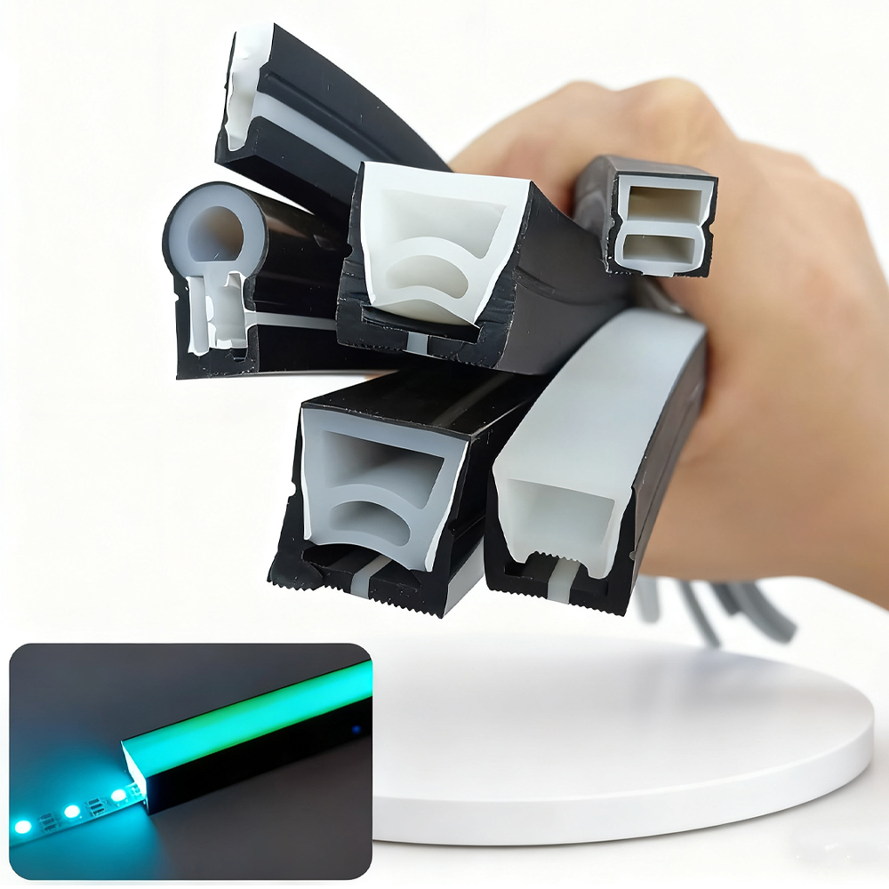 Black Silicone Tube LED Neon L - đánh giá và giá Outdoor Power Strip Weatherproof