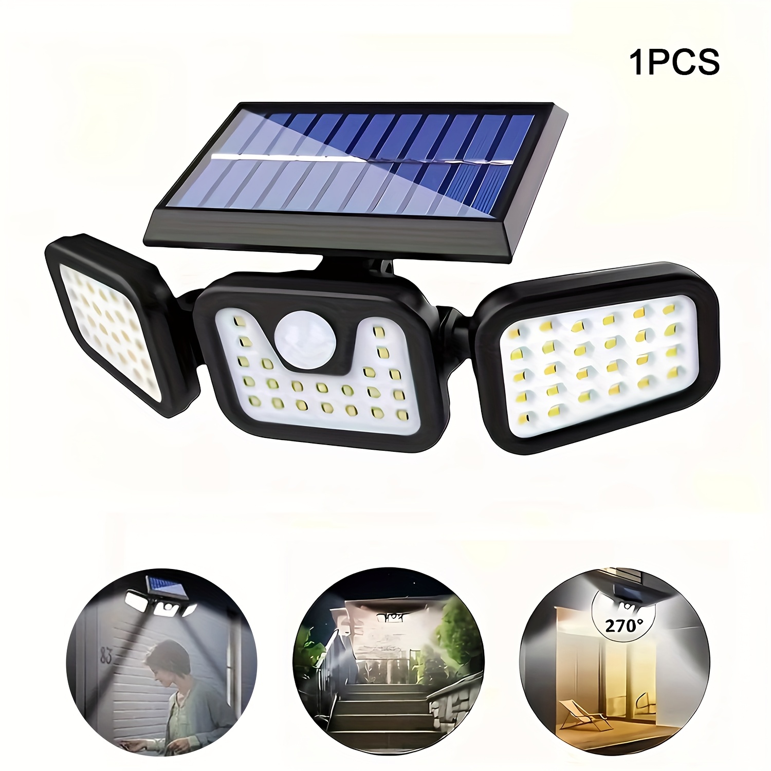 74 LED Solar Powered Motion Se - đánh giá và giá Outdoor Power Garage
