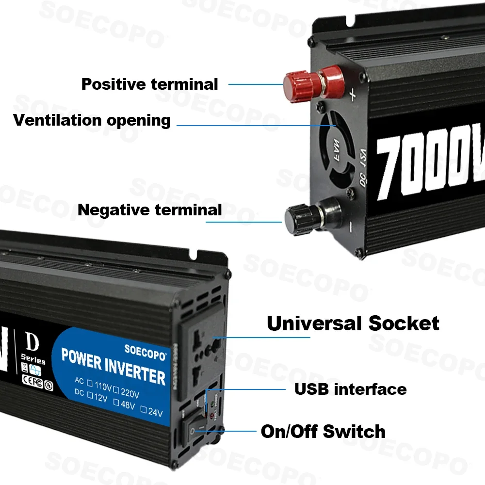SOECOPO 7000W Power Inverter,  - đánh giá và giá Outdoor Power Inverter