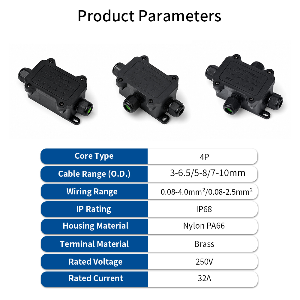 IP68 Waterproof Junction Box 2 - đánh giá và giá Outdoor Power Outlet Box