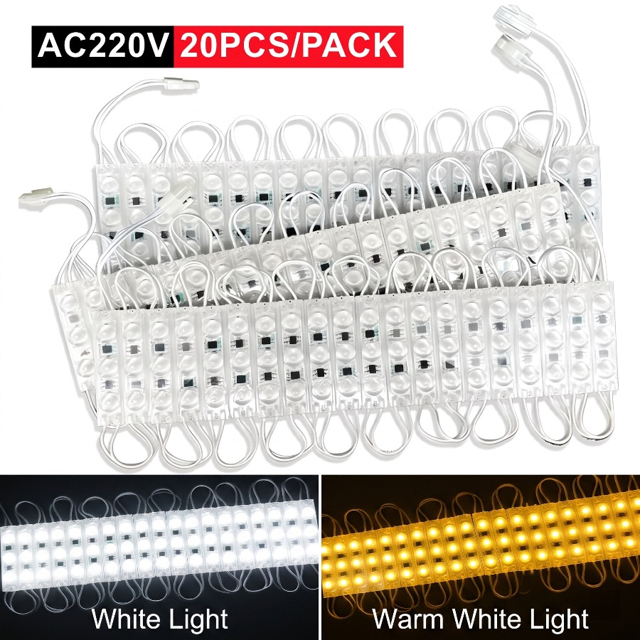 220V Highlight Led Module 20PC - đánh giá và giá Outdoor Power Strip Weatherproof