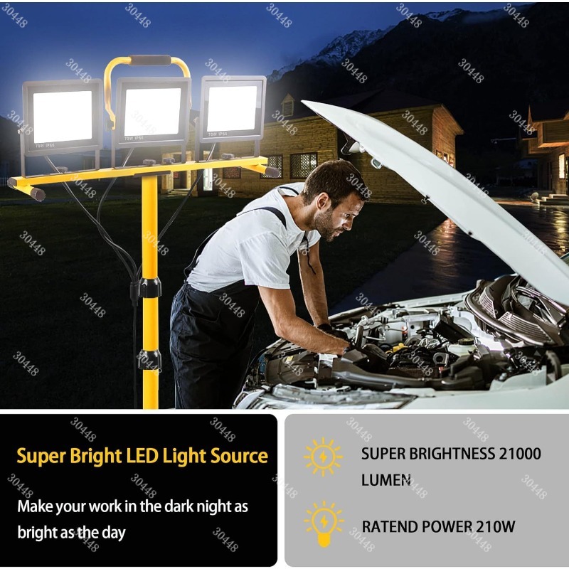 Led work light, portable flood - đánh giá và giá Outdoor Power Repair