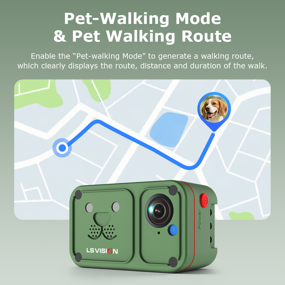 LS VISION 2K 4G Pet Collar Cam - đánh giá và giá Outdoor Power G Sensor