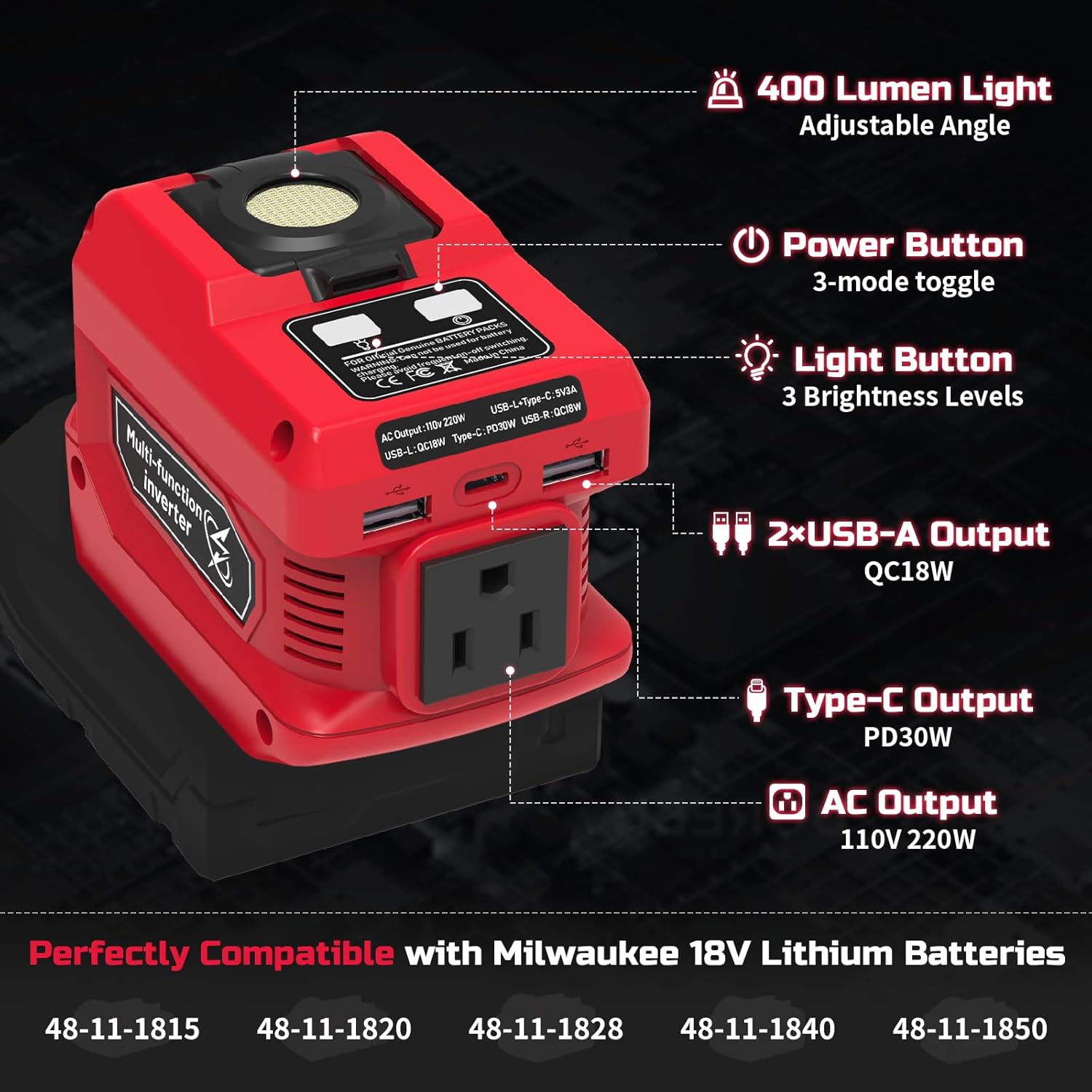 Kzreect 220W Power Inverter Co - đánh giá và giá Outdoor Power Inverter