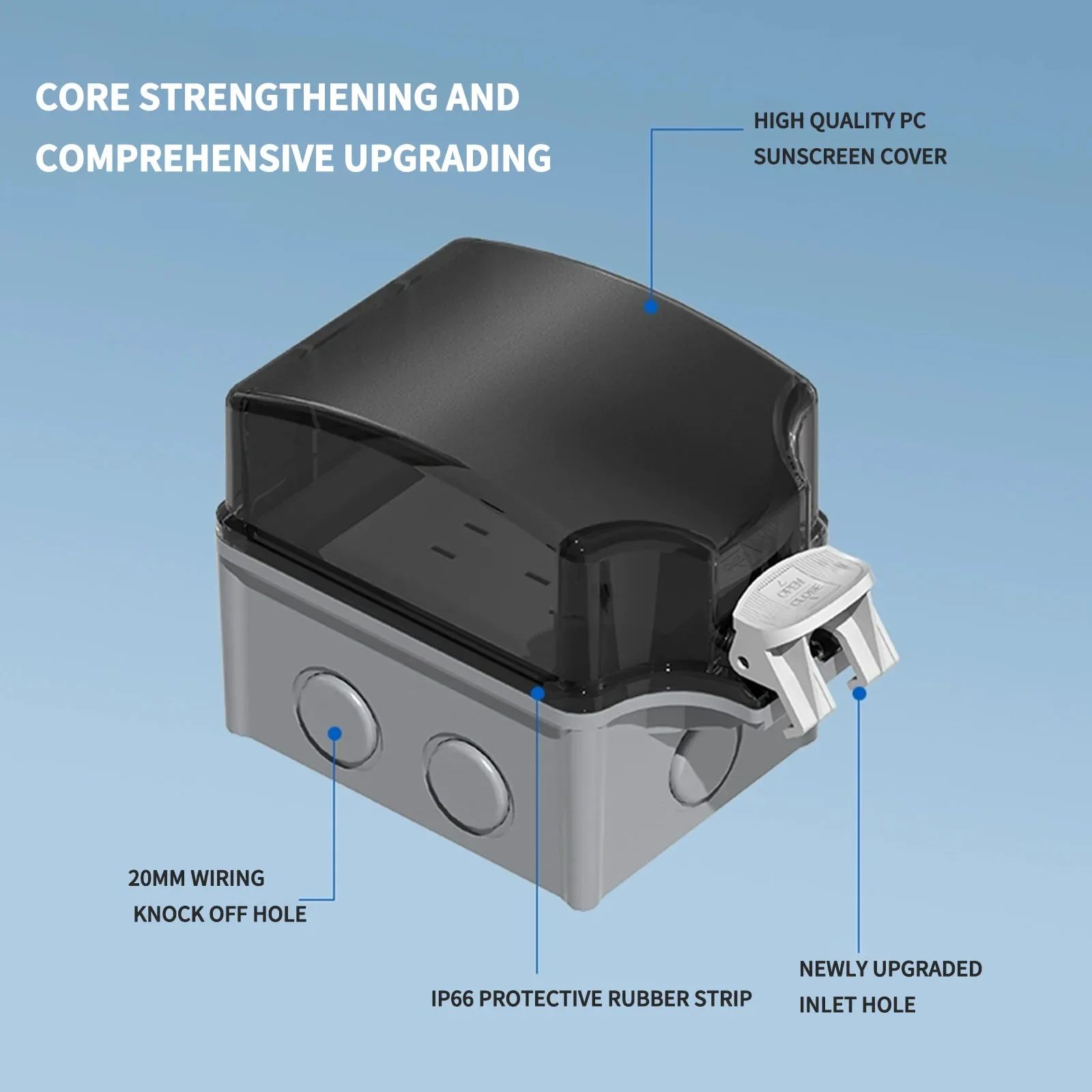 IP66 Industrial Grade Outdoor  - đánh giá và giá Outdoor Power Outlet Weatherproof
