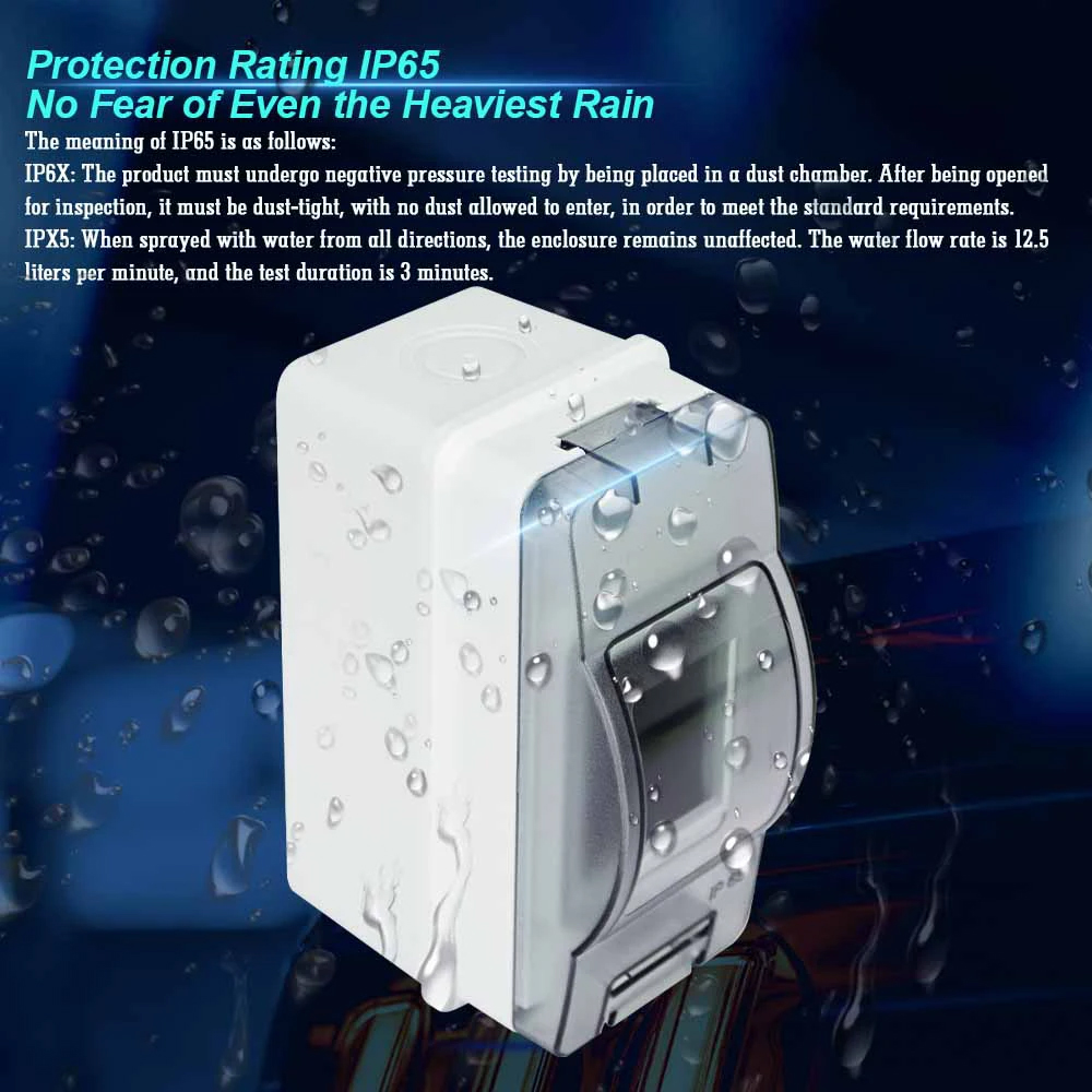 HT-2 IP65 Waterproof Distribut - đánh giá và giá Outdoor Power Outlet Box